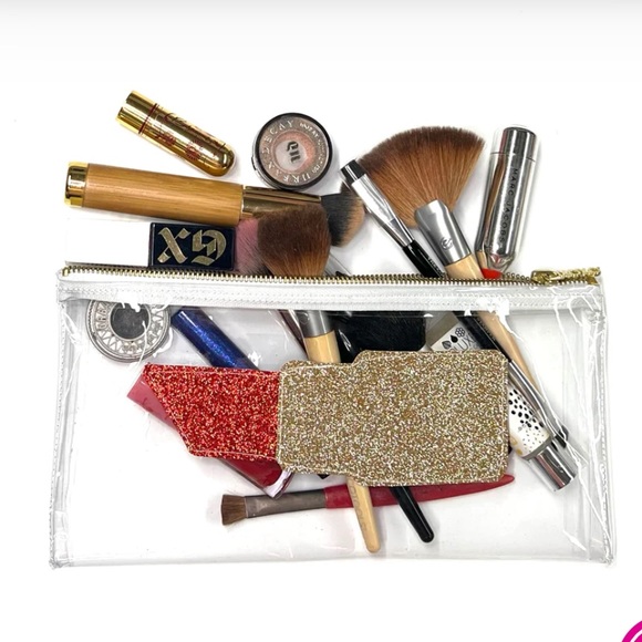 Julie Mollo Clear Lipstick Makeup Clutch - Picture 2 of 3